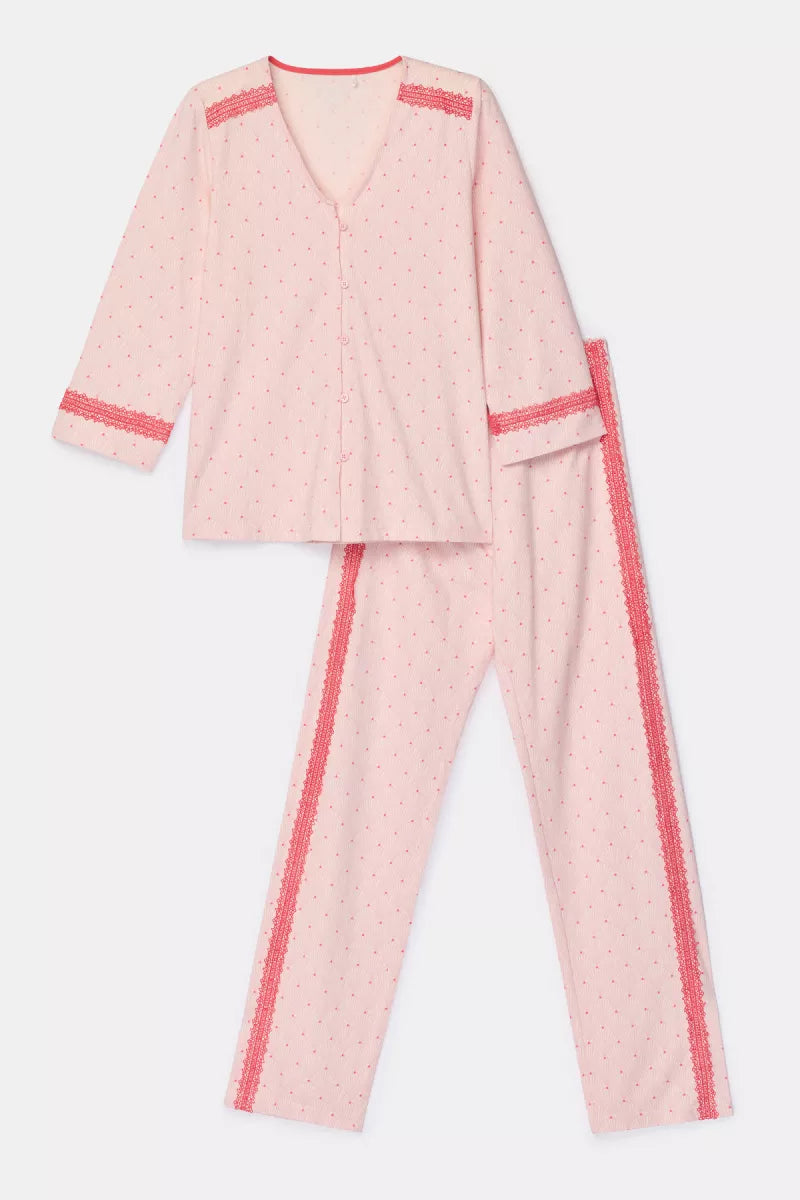 Woody Pyjama doorknoop - Roos