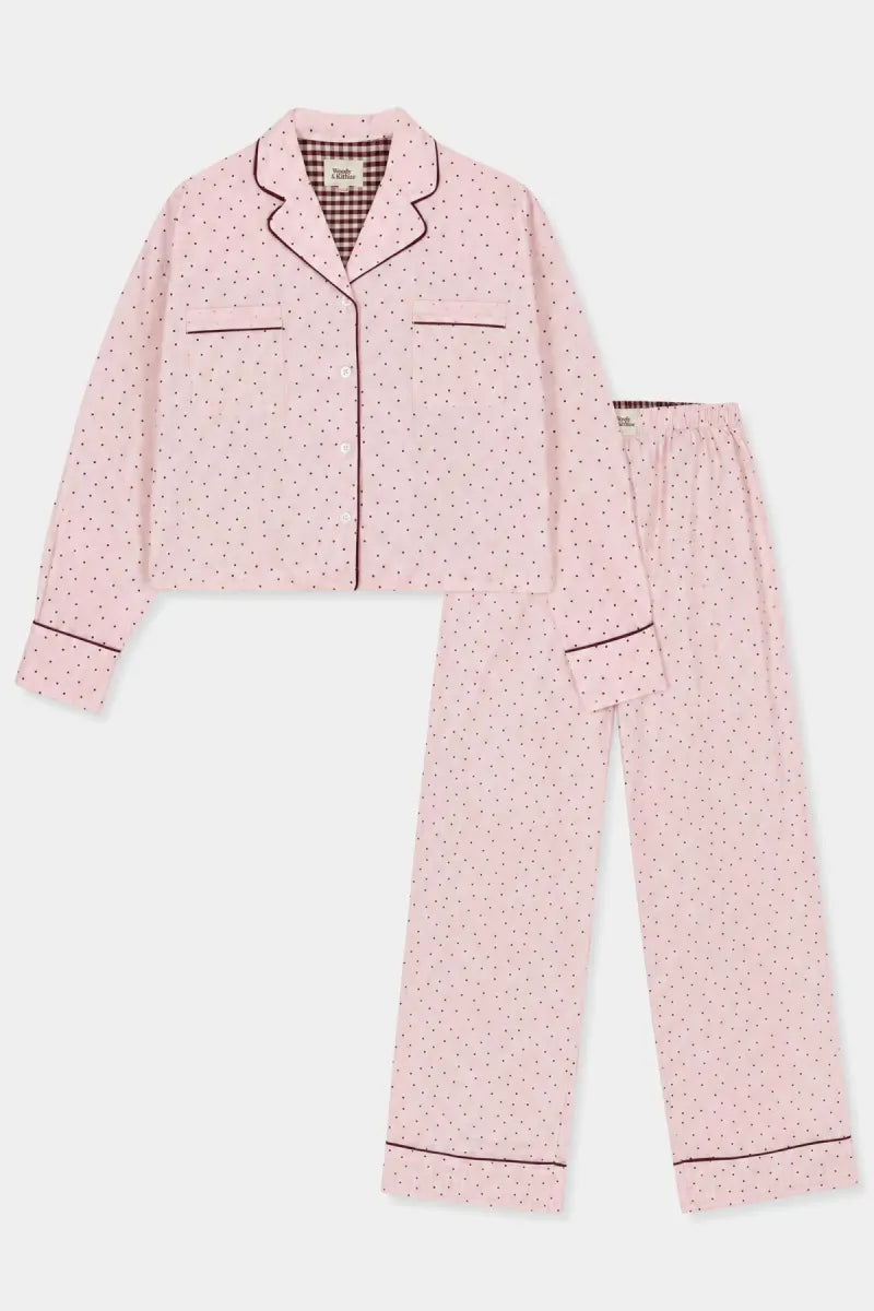 Woody Kirilove - Roze pyjama van katoen