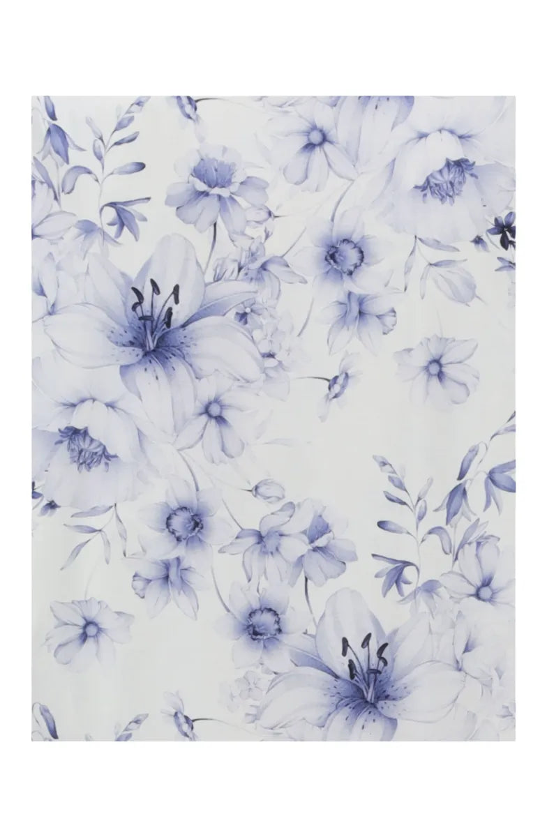 Ringella Pyjama - Blauwe streep/Bloemen