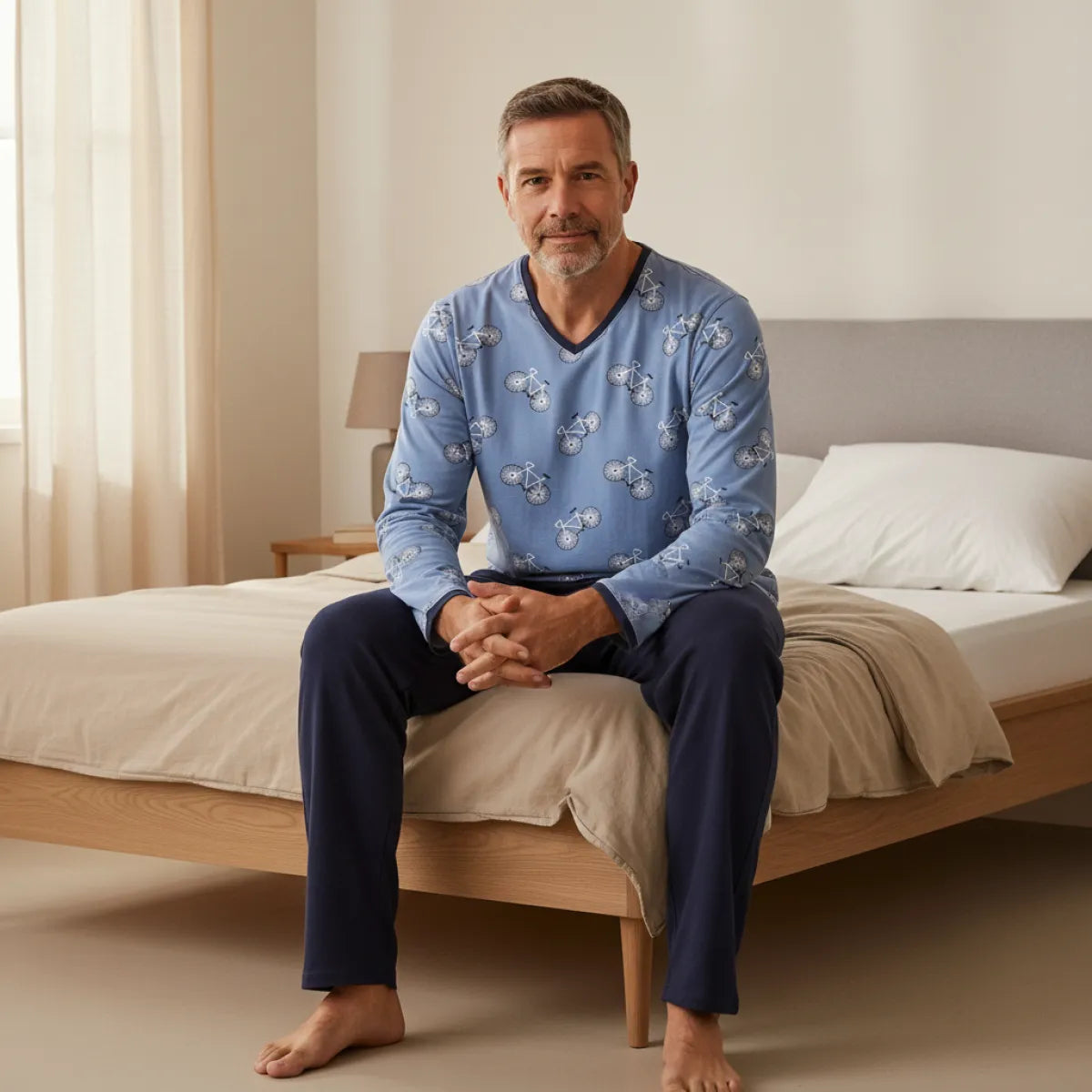 Ringella Pyjama - Blauw/Fietsen