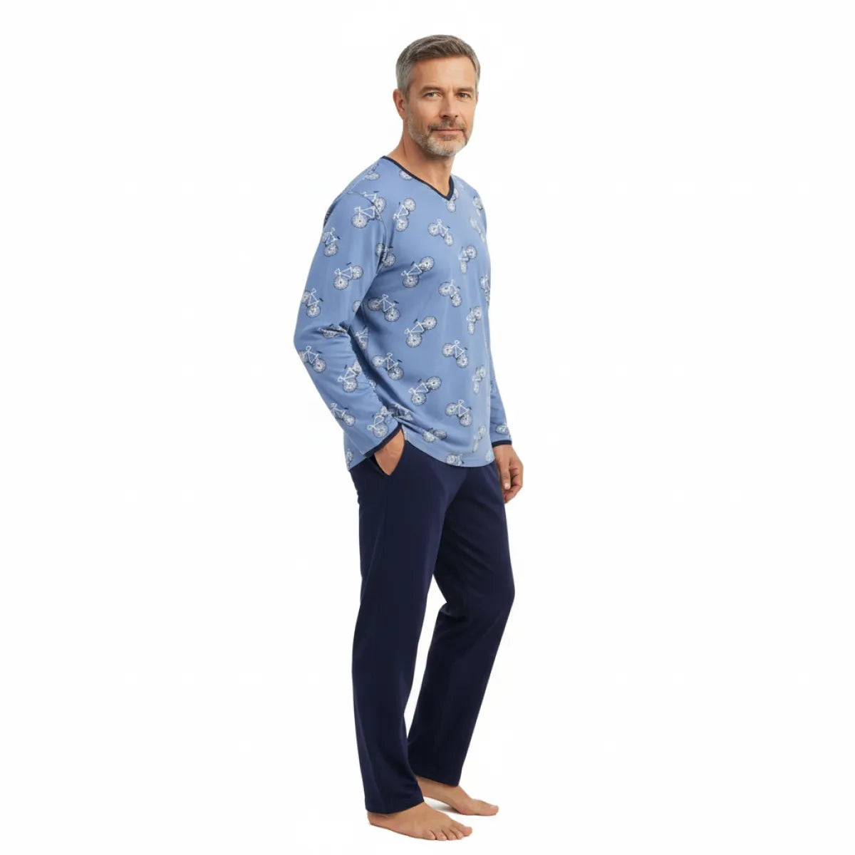 Ringella Pyjama - Blauw/Fietsen