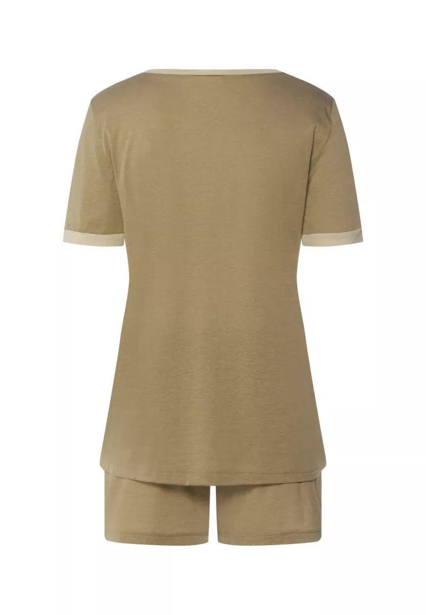 Hanro Pyjama - Khaki Groen
