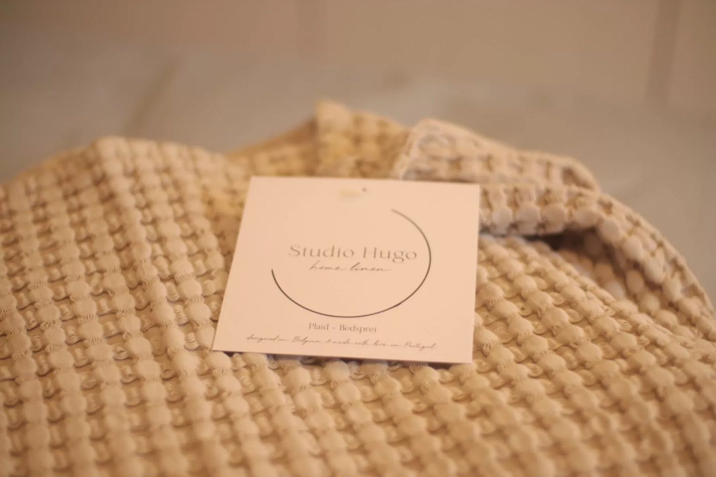 Studio Hugo Plaid/Bedsprei - Manta Beige