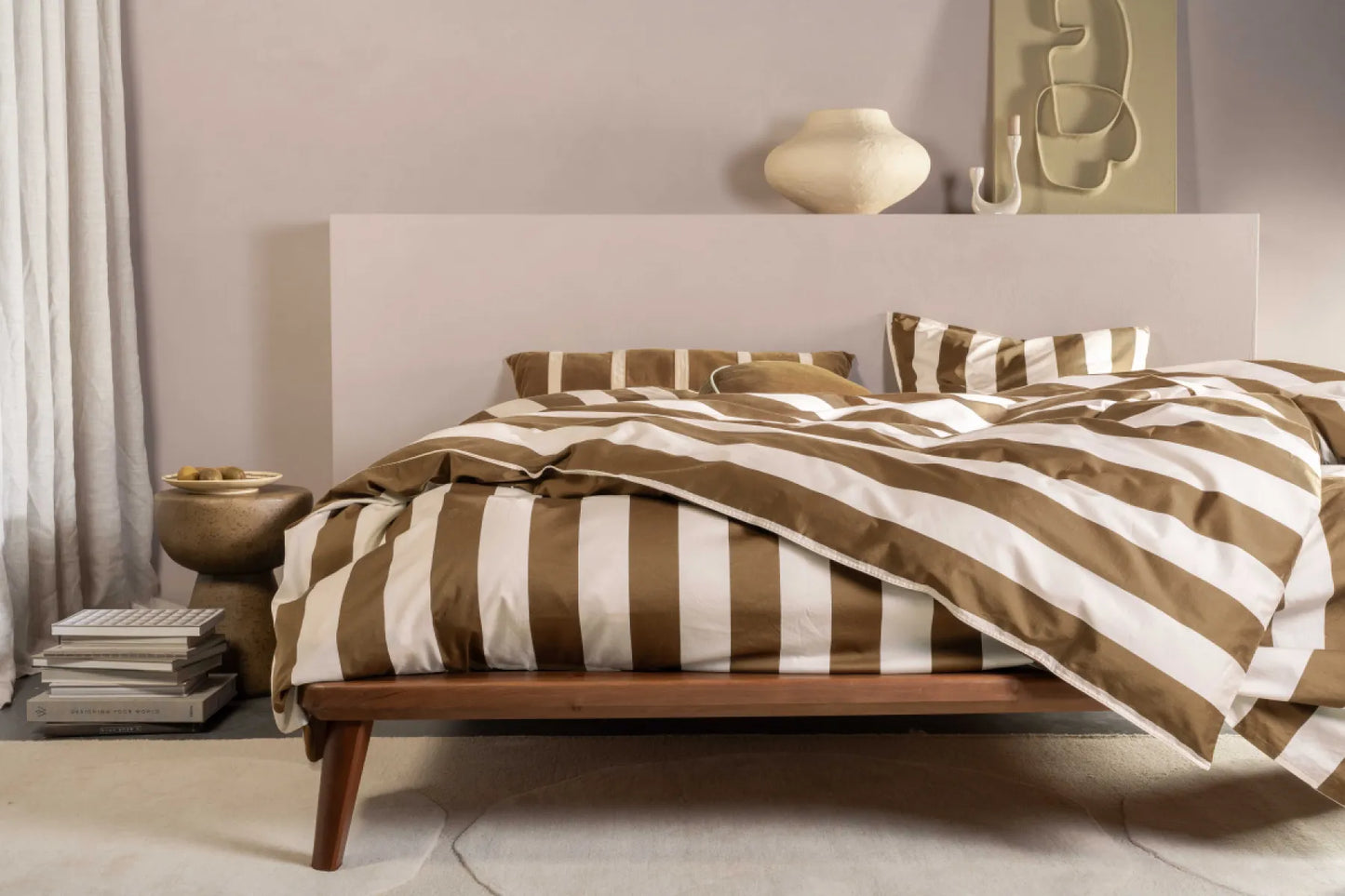 Essenza Dekbedovertrek - Stripes/brown