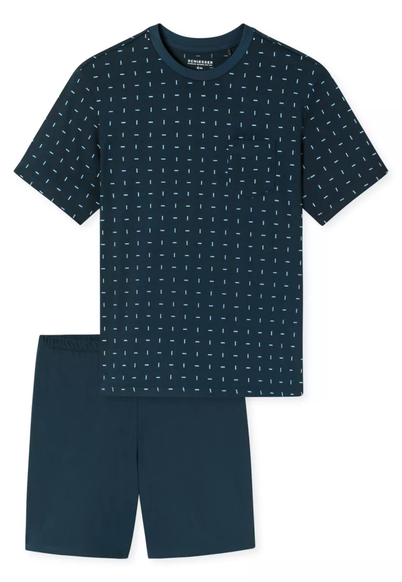 Schiesser Pyjama - Donker Blauw