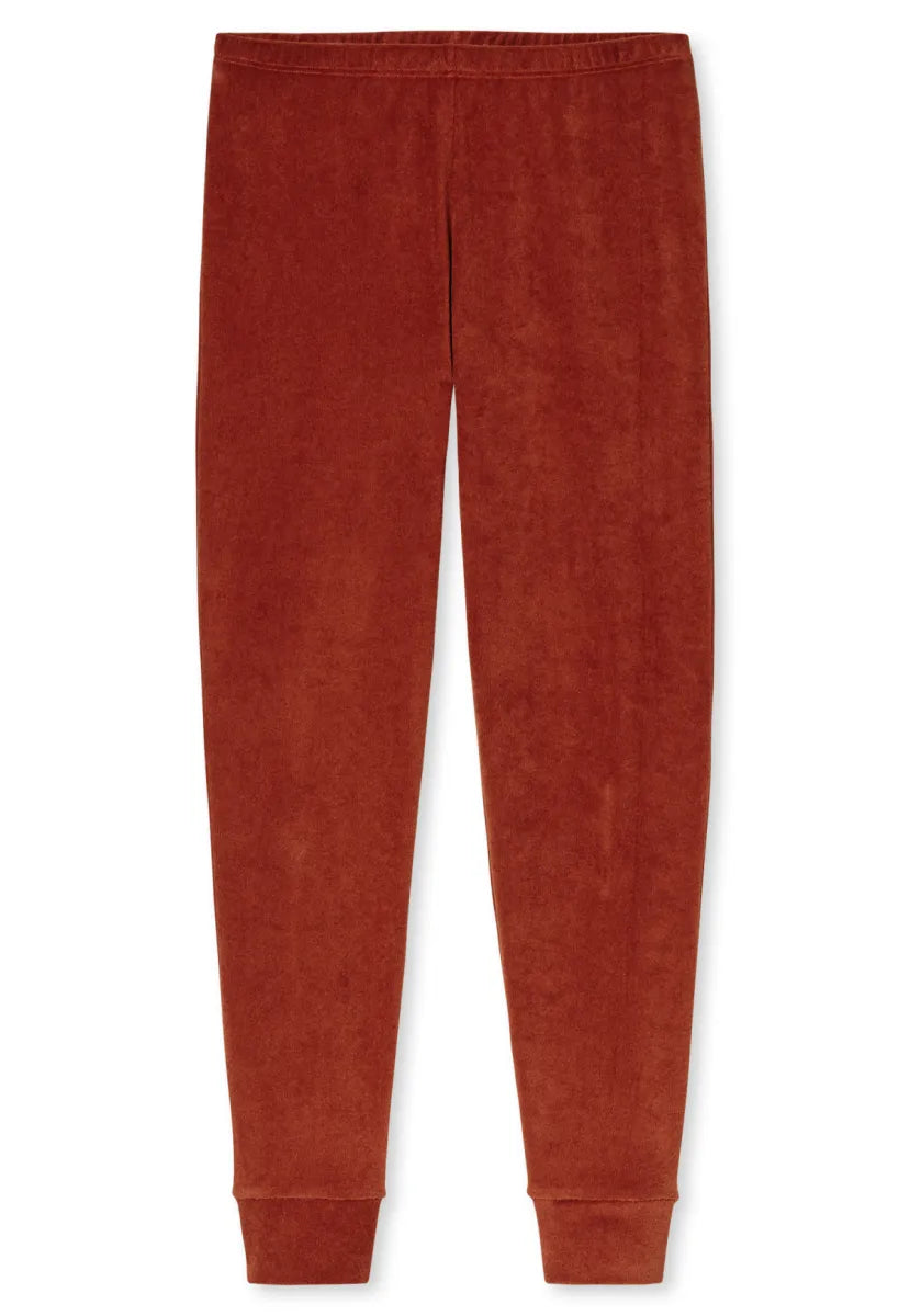 Schiesser Pyjama badstof - Roest/roze streep