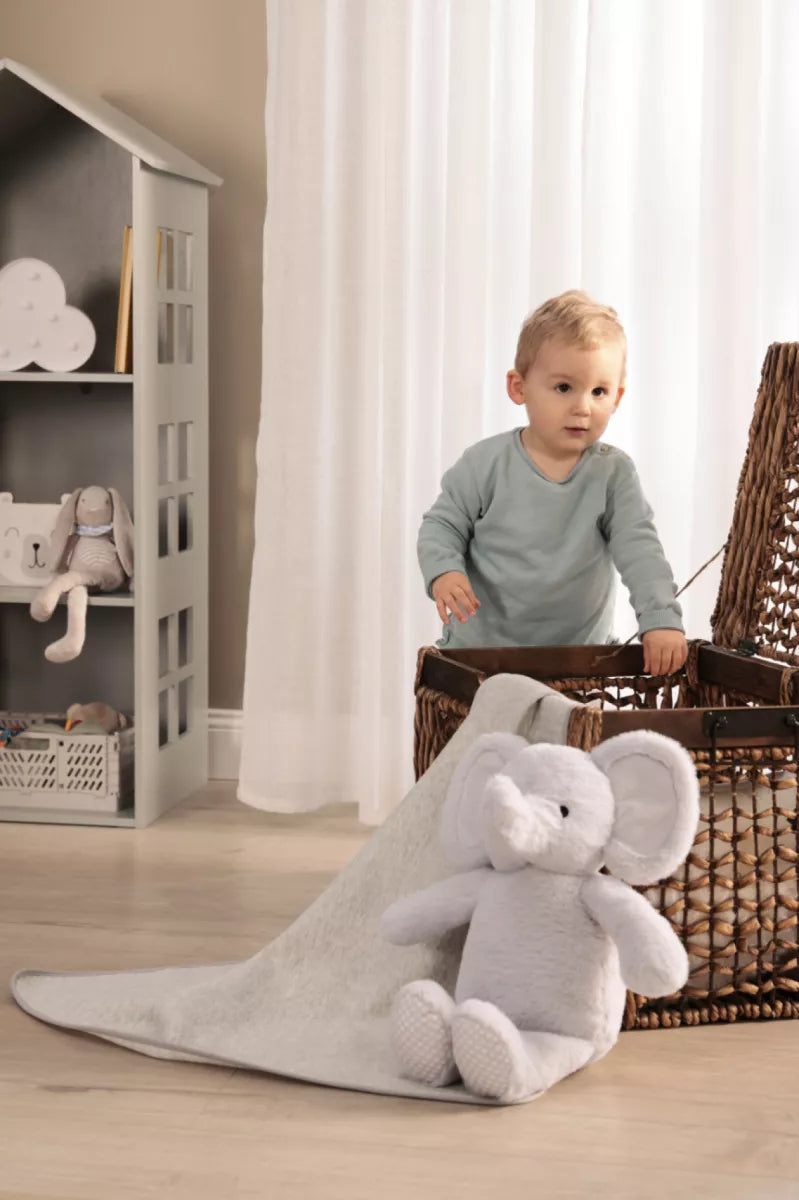 Biederlack Knuffel met dekentje - Olifant
