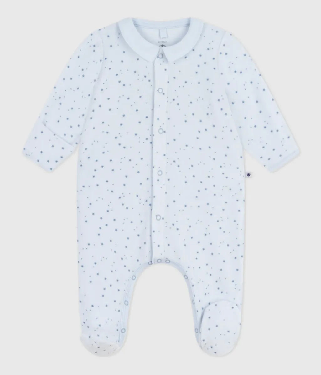 Petit Bateau Pyjama - Lichtblauw/Sterretjes