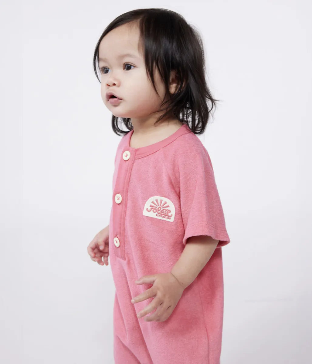 Petit Bateau Pyjama/playwear in badstof - Pink