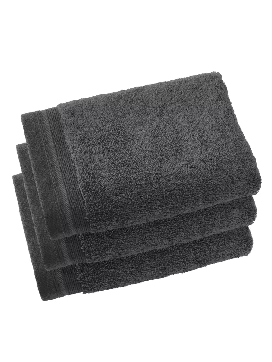 Witte Litear Handdoek - dark grey