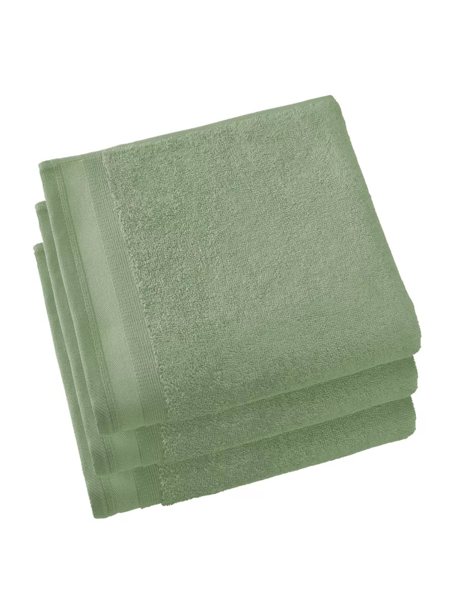 Witte Litear Handdoek - sea green