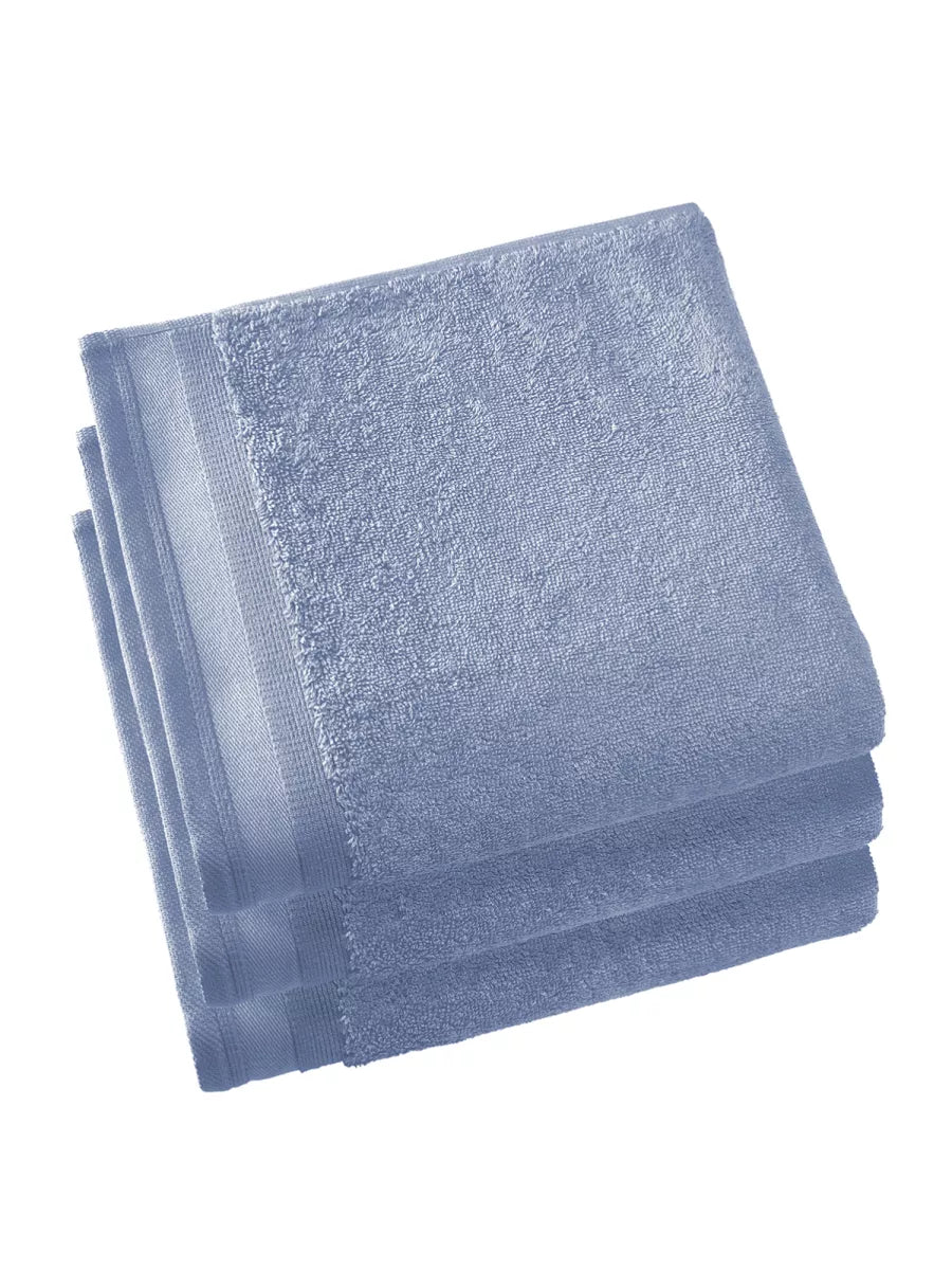 Witte Litear Handdoek - stone blue