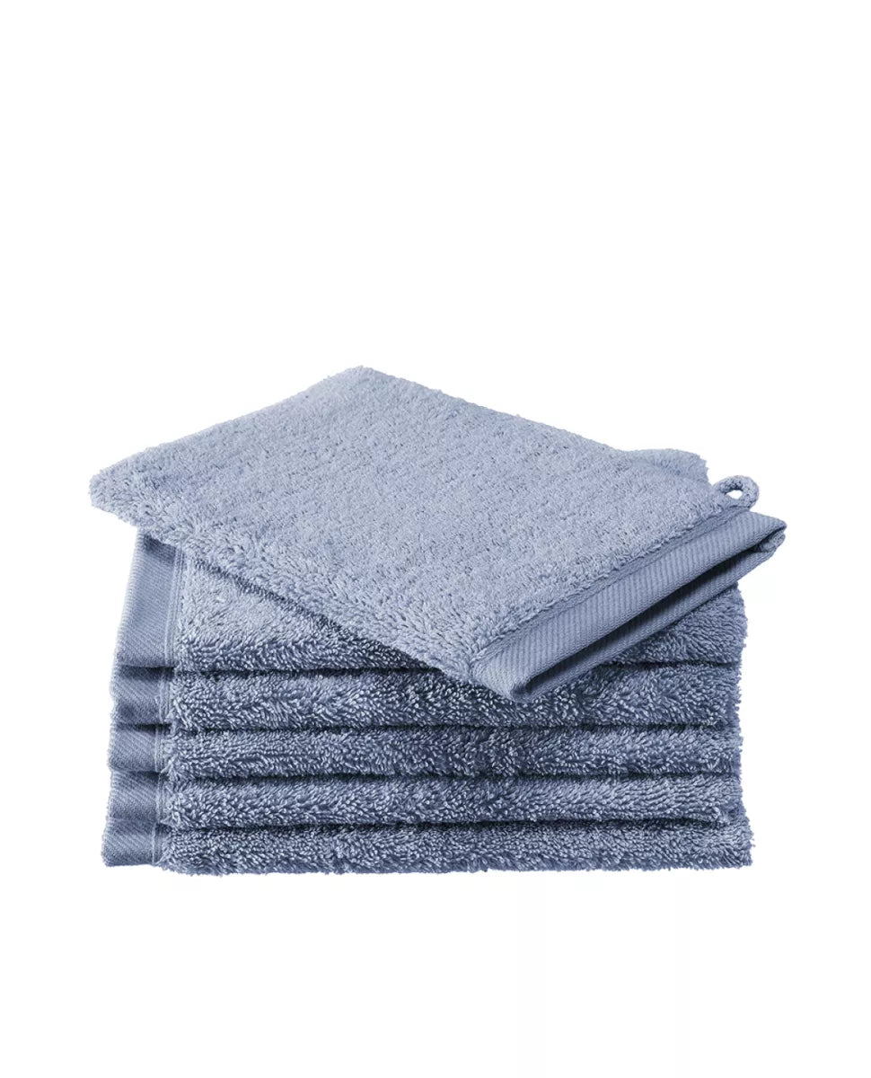 Witte Litear Handdoek - stone blue