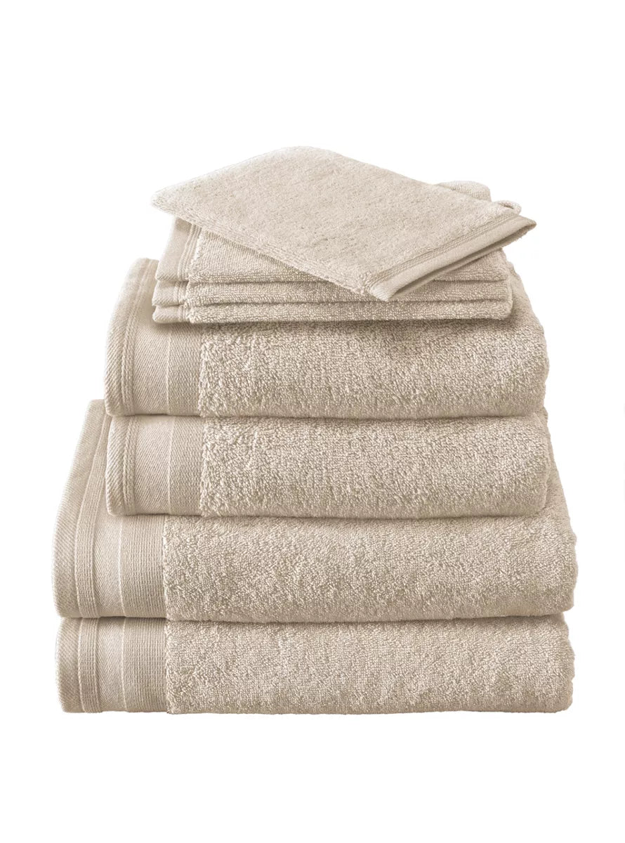 Witte Litear Handdoek - sand