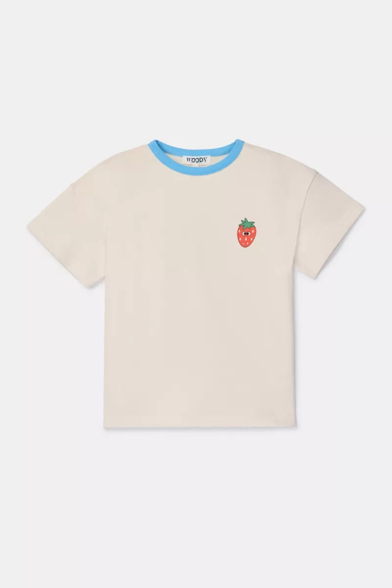 Woody Loungewear - Aardbei (tshirt + short)
