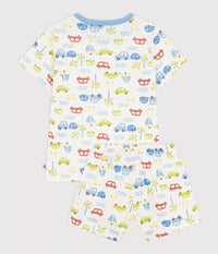 Petit Bateau Pyjama - Wit/Blauw
