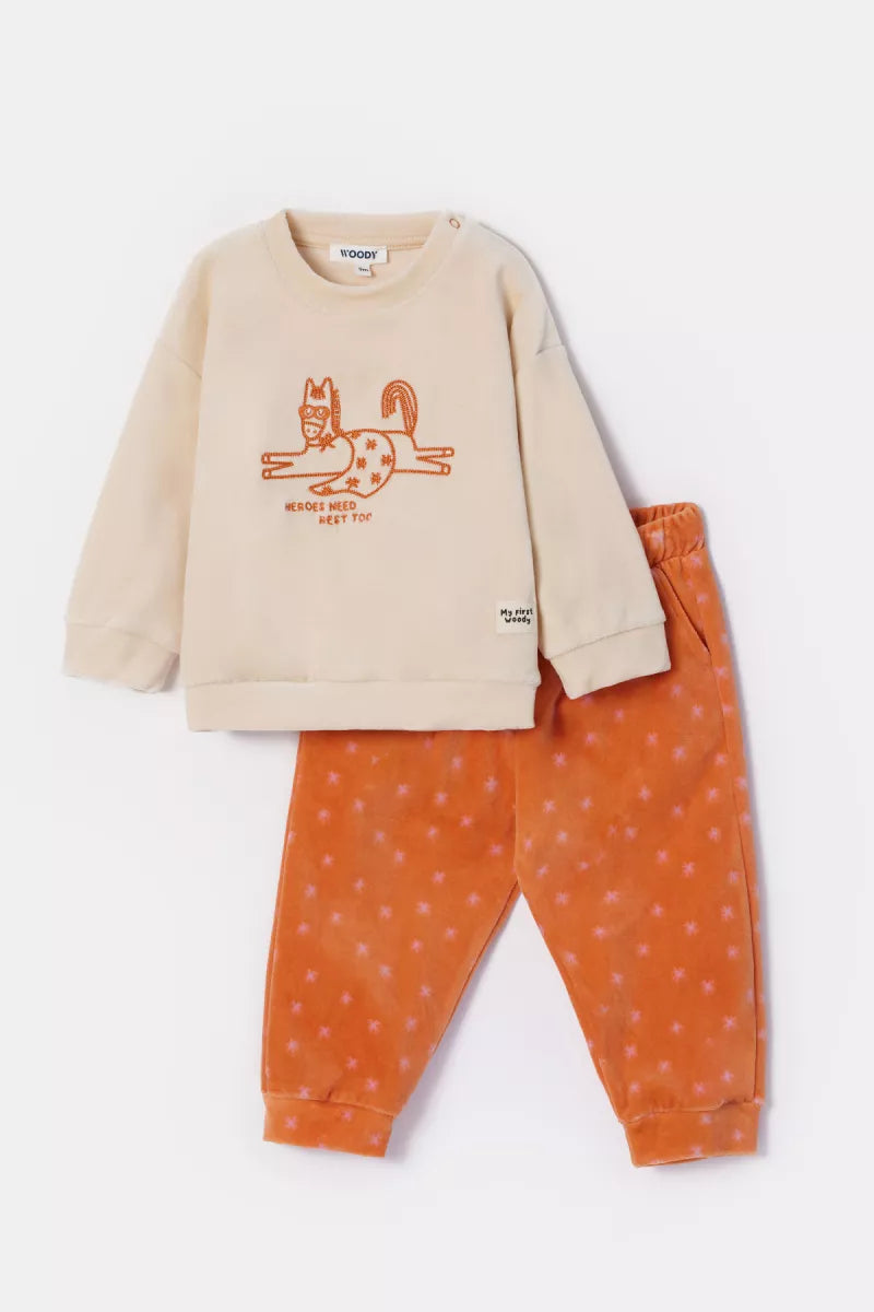Woody Pyjama fluweel