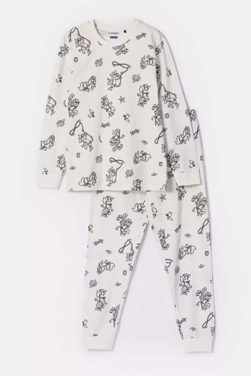 Woody Color me pyjama met uitwasbare textielstiften