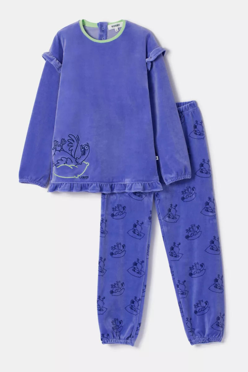 Woody Pyjama fluweel