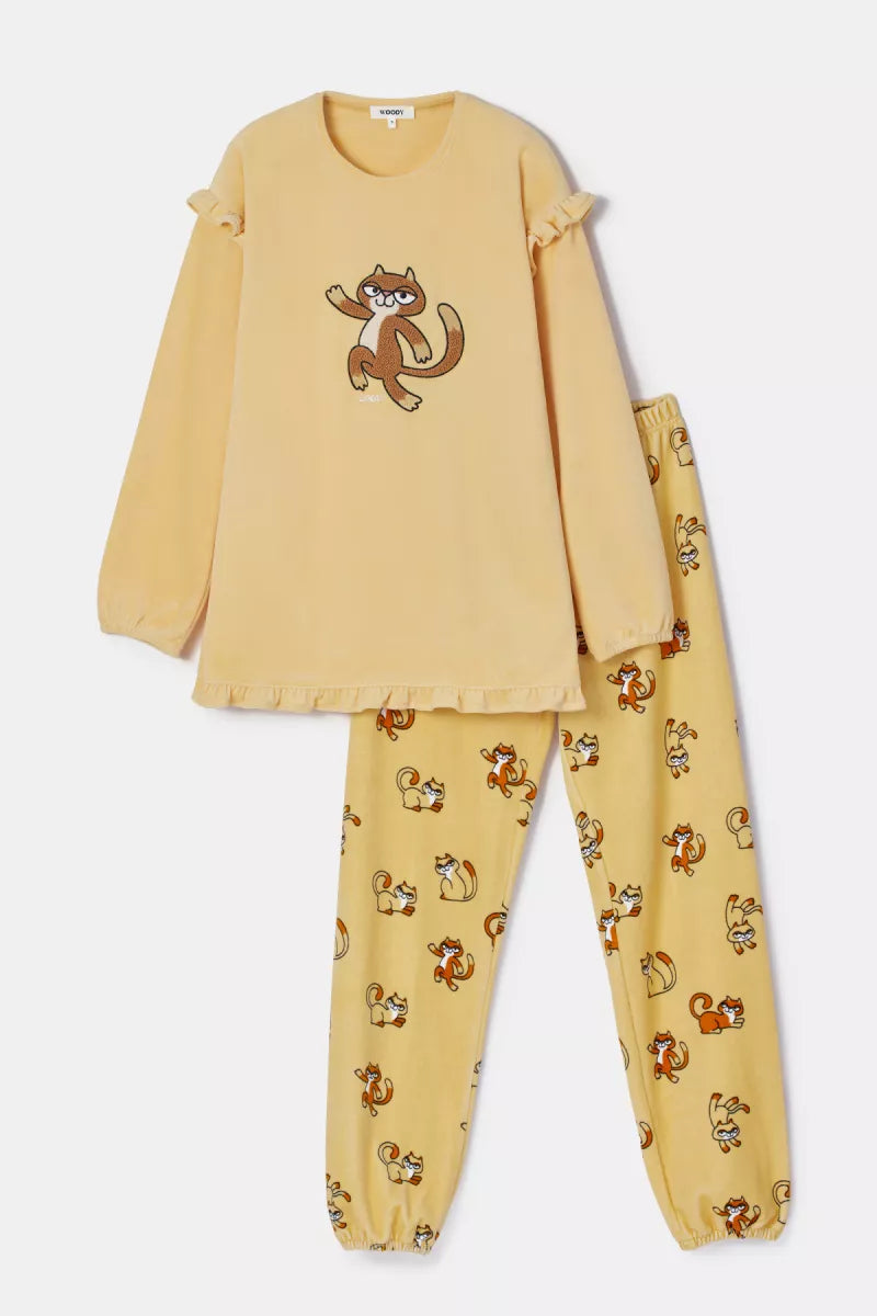 Woody Pyjama fluweel