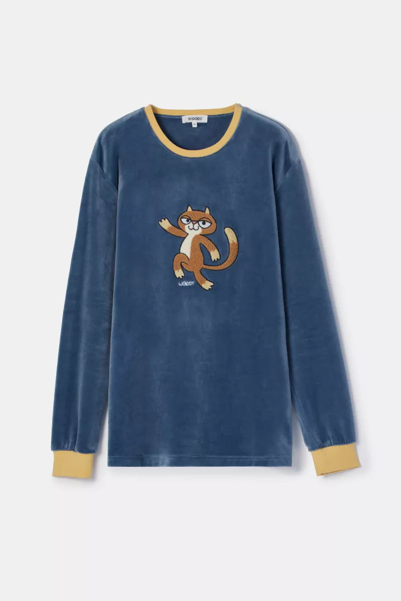 Woody Pyjama fluweel