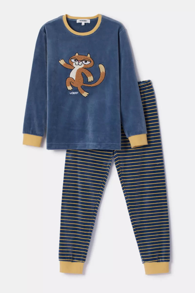 Woody Pyjama fluweel