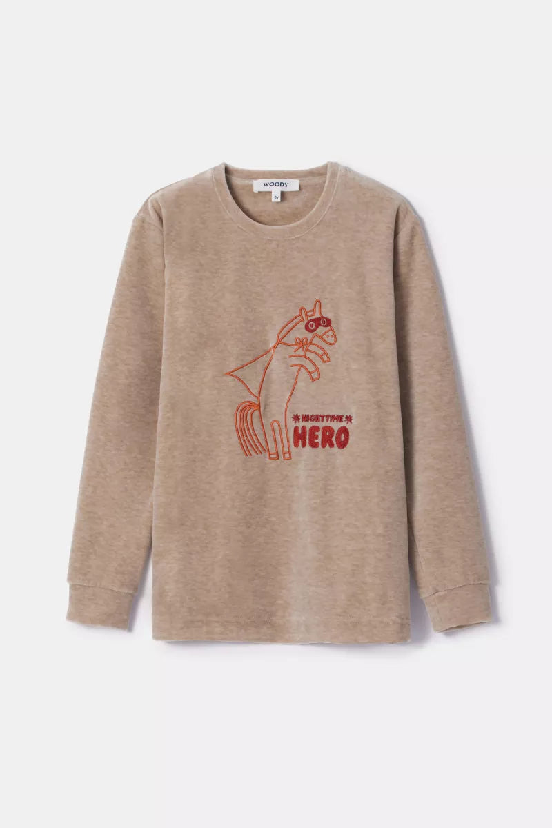 Woody Pyjama fluweel