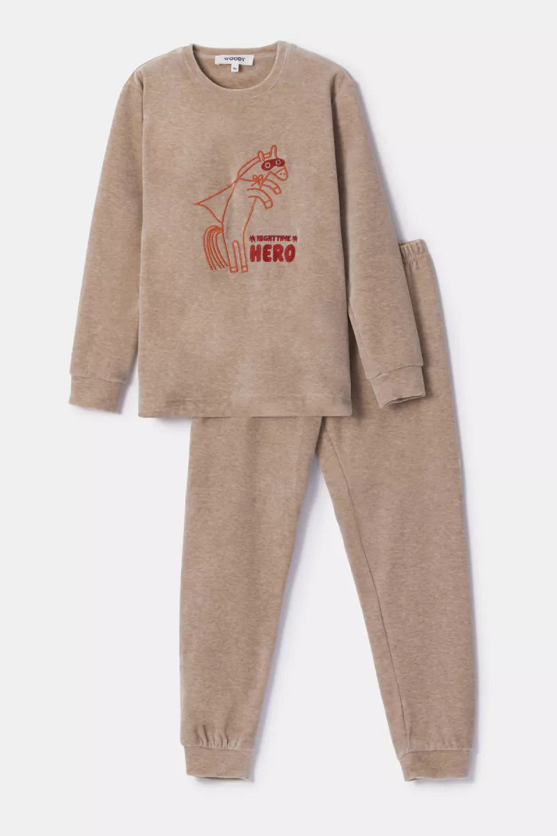 Woody Pyjama fluweel
