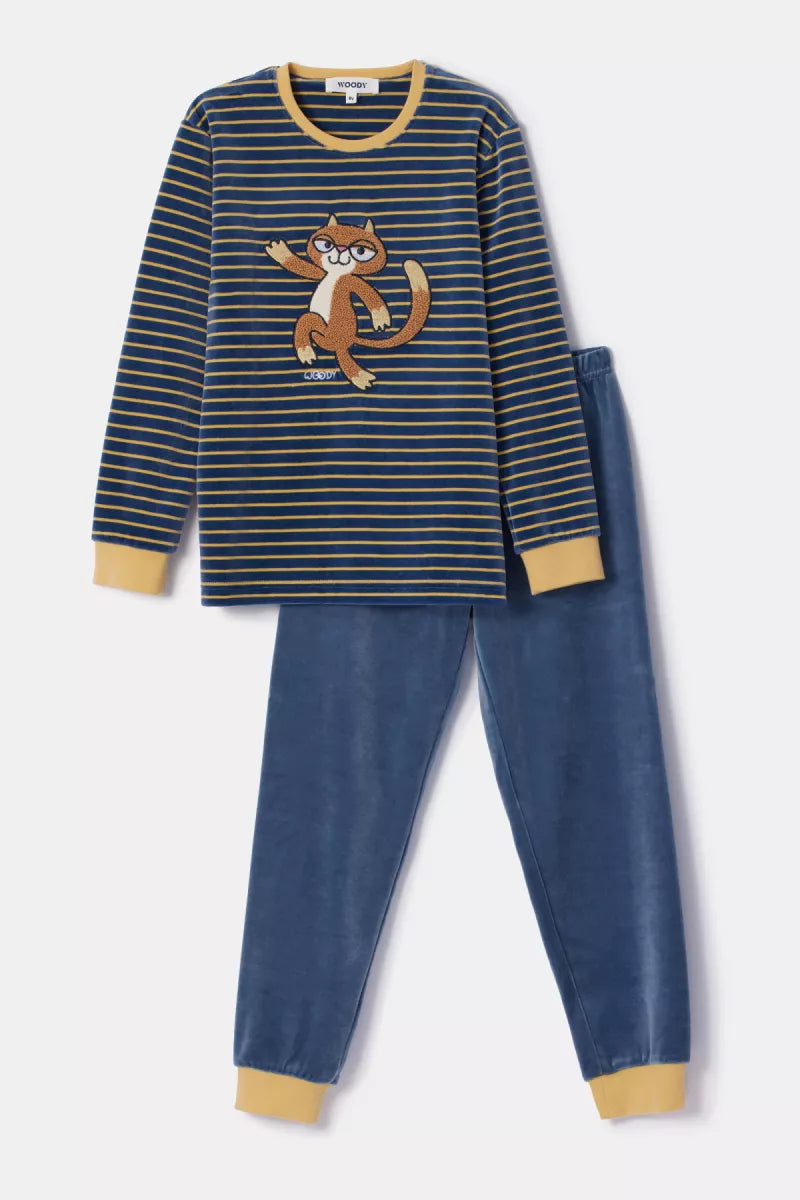 Woody Pyjama fluweel