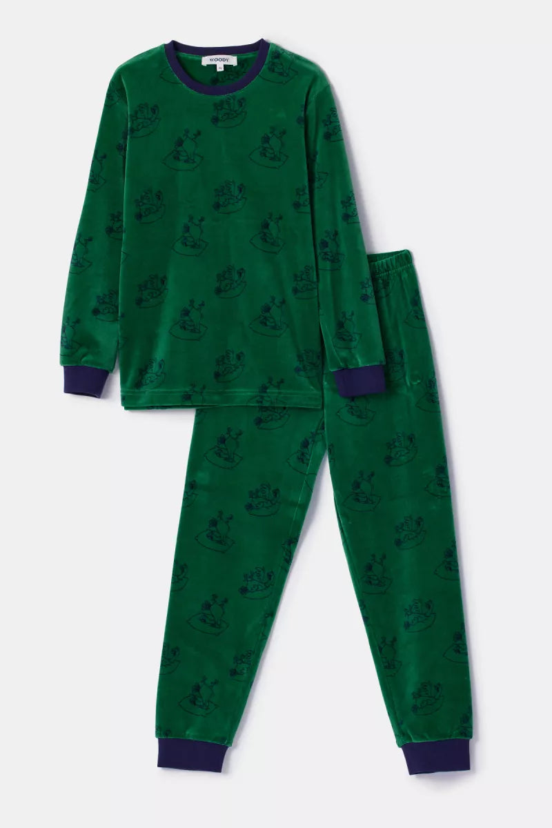 Woody Pyjama fluweel