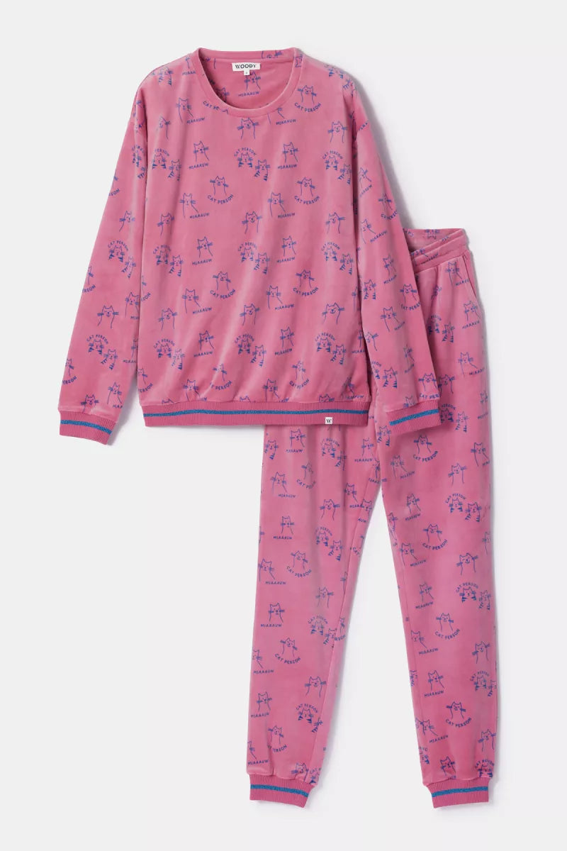 Woody Pyjama fluweel