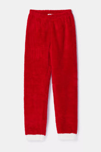 Woody Rood huispak van zachte teddystof - Kerst