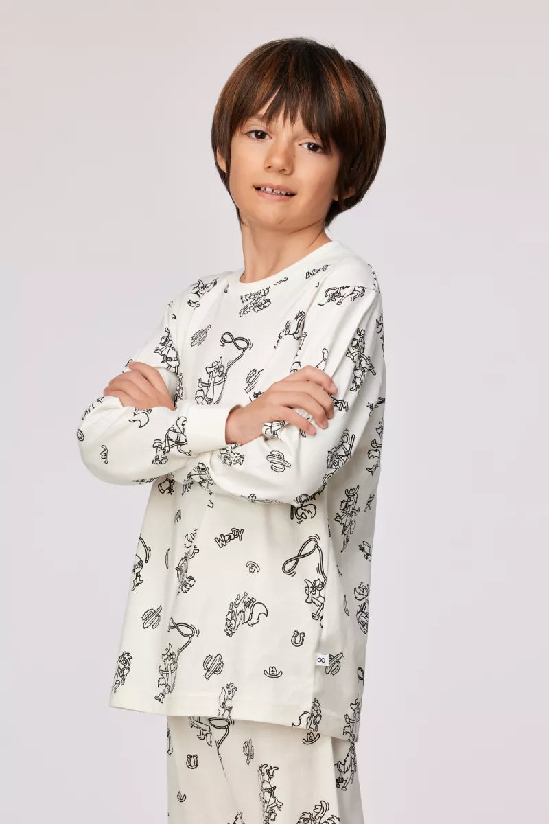 Woody Color me pyjama met kerstprint