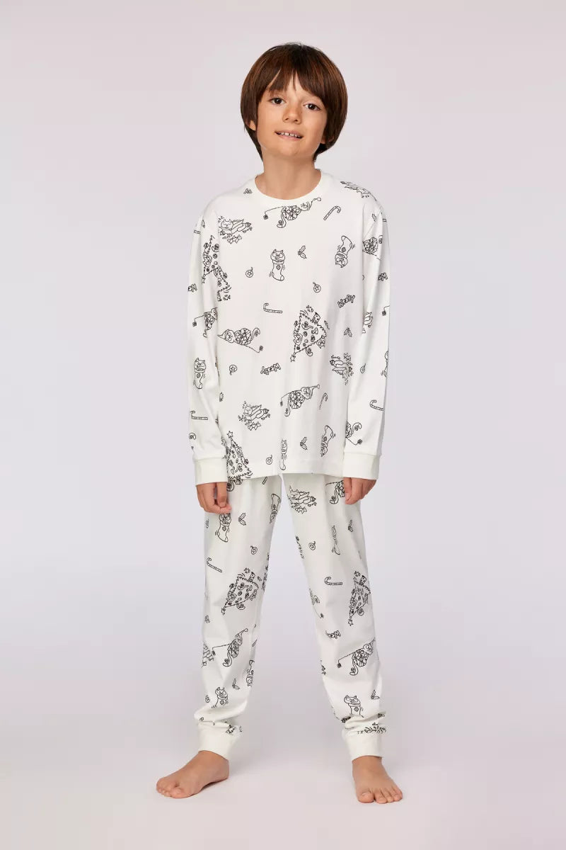 Woody Color me pyjama met kerstprint