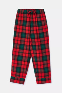 Woody Rood-groene flanellen pyjama Kerst