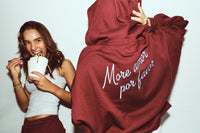 Woody Kirilove - Bordeaux huispak van joggingstof/Vest + broek