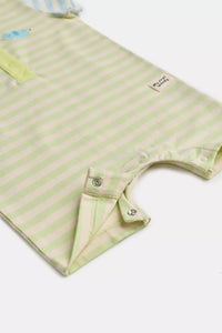 Woody Pyjama groene streep - Olifant