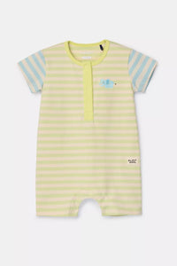 Woody Pyjama groene streep - Olifant