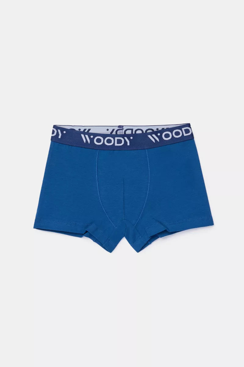 Woody Boxers - Donkerblauw + kameleon