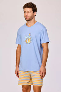 Woody Pyjama - Blauw Safari