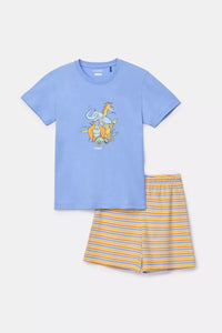 Woody Pyjama - Blauw Safari