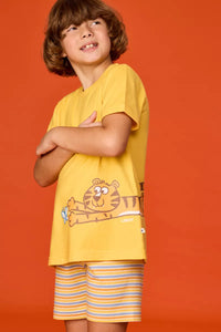 Woody Pyjama - Geel/Tijger
