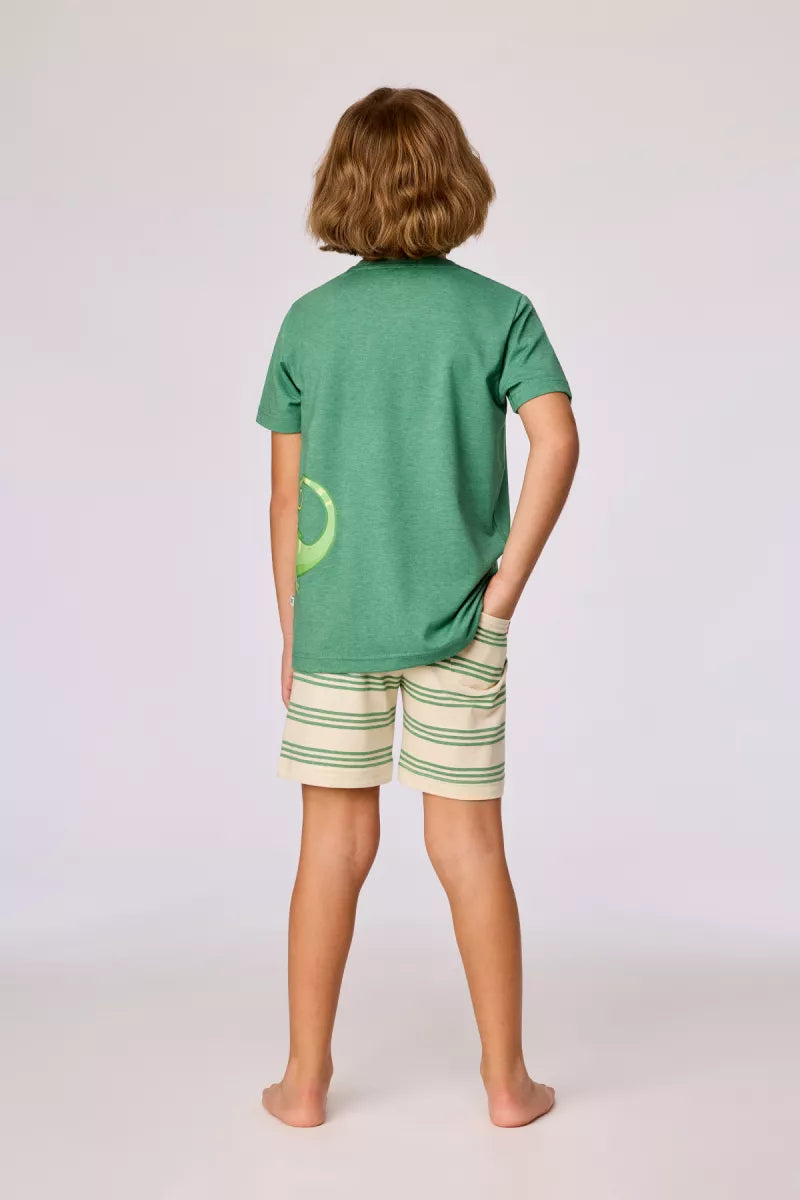 Woody Pyjama - Groen/Kameleon