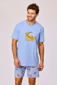 Woody Pyjama - Blauw Tijger