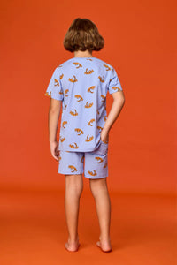 Woody Pyjama - Blauw Tijger