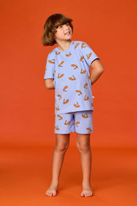 Woody Pyjama - Blauw Tijger