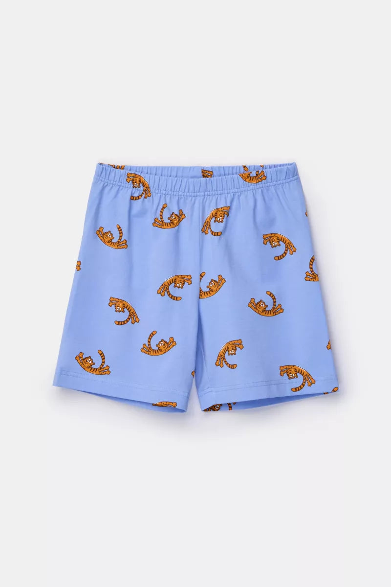Woody Pyjama - Blauw Tijger