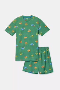 Woody Pyjama - Groen Kameleon