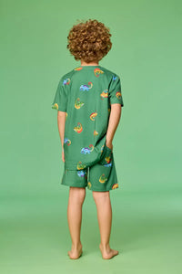 Woody Pyjama - Groen Kameleon
