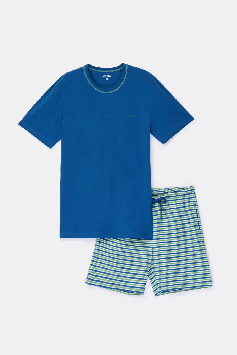 Woody Pyjama - Donkerblauw